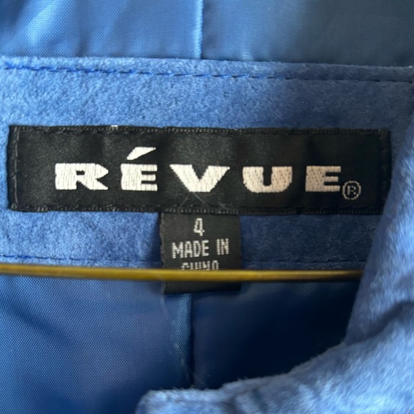 Blue Leather Button Down Shirt - Picture 3 of 4